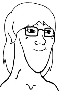 soyak, female soyak, long soyak, femjak, foidjaks, 1soyjak, blush lines, eyelashes, female, femjak
