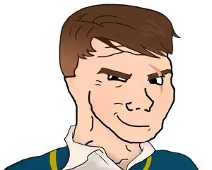 gary smith, wojak, black eyes, brown eyebrows, brown hair, bullworth academy, bully, clothes, eye scar, fade