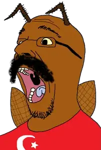 gerd, animal, blue tongue, brown skin, bug, cockroach, gaping mouth, glasses, insect, looking to the left