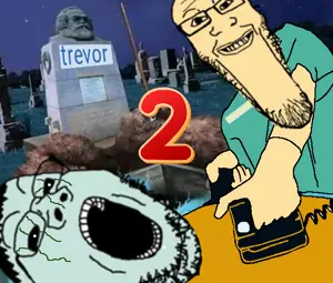 squidward tentacles, gapejak, markiplier soyjak, longplier, arm, back from the dead, beard, black hair, born again, brapped comment section☣️☣️☣️ do not enter☣️☣️☣️
