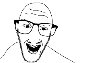 dylanjak, dirtydylan, 1soyjak, bald, big glasses, black eyes, dylan klebold, evil, glasses, insane