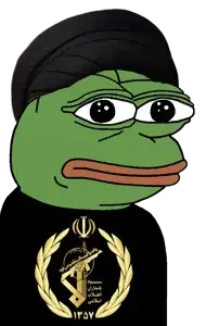 pepe, 1nas, amameh, amphibian, animal, arabic text, black eyes, closed mouth, clothes, frog