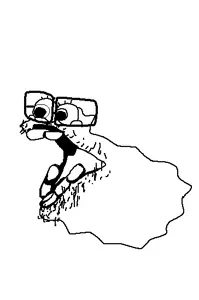spongebob squarepants, unknown, spongebob squarepants, 1soyjak, bald, black eyes, glasses, ias, nuvariant, open eyes