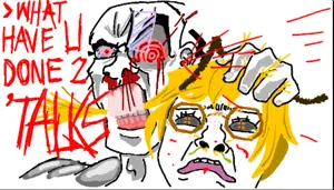 feral, bernd, feraljak, crazyguyjak, feralrage, 2soyjaks, adams apple, animal, antenna, antennae