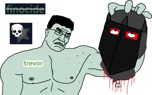 kratos, chudjak, kratos chudjak, chud's hitman, trevor beheading namefags, ban, banned, beheaded, black hair, buff