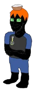 nate higgers, soyak, soyak (smug), natejak, 1 year on bald men with glasses website, 1soyjak, award, badge, black eyes, black skin