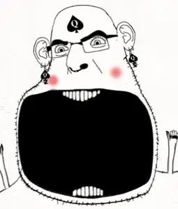 cobson, consoomson, spadeson, spadeson, 1soyjak, bald, bbc, black eyes, fat, gape