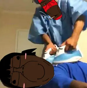 bernd, markiplier soyjak, euromutt, euromutt, black eyes, black hair, black skin, female, foid, hair