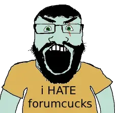 markiplier soyjak, science lover, 1soyjak, angry, bangs, beard, black hair, black text, eyebrows, forum