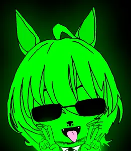 agnes tachyon, honse, glowie, 1soyjak, animal, anime, black background, black glasses, cute, ear