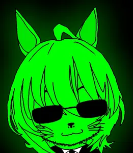 agnes tachyon, honse, glowie, 1soyjak, animal, anime, black background, black glasses, cia agent, closed mouth