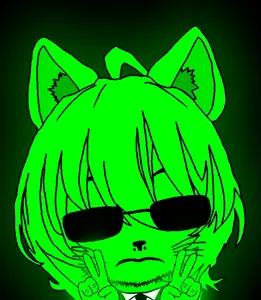 agnes tachyon, honse, catse, glowie, 1soyjak, animal, anime, black background, black glasses, cia agent