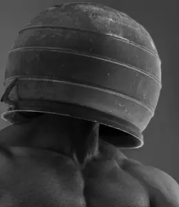 gigachad, beard, black hair, buff, closed mouth, front view, hair, medium hair, no glasses, open eyes