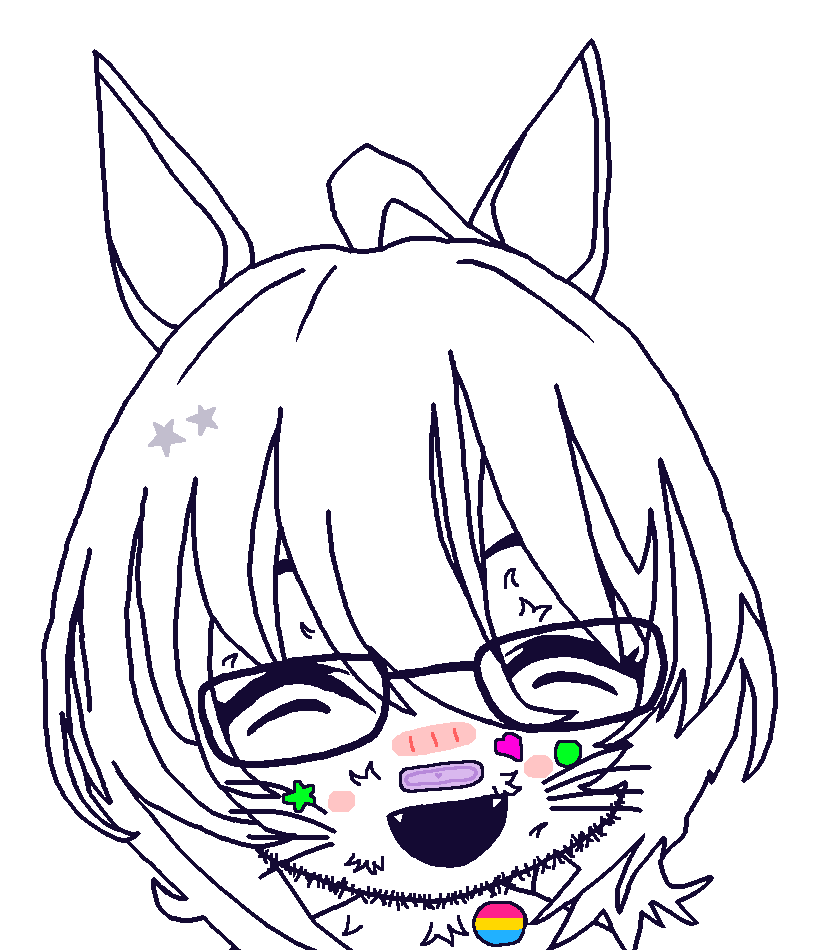 agnes tachyon, honse, zillyjak, 1soyjak, animal, anime, bandage, bandages, circle, closed eyes