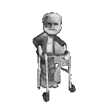 gigachad, old gigachad, nuurumoji, spinnerz!, 3dgifmaker, animated, beard, black hair, buff, closed mouth