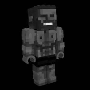 gigachad, 1nas, beard, black background, black hair, black pants, buff, front view, gray hair, gray skin