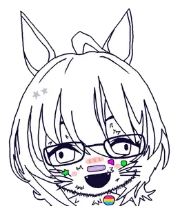agnes tachyon, honse, zillyjak, 1soyjak, animal, anime, bandage, bandages, circle, cute