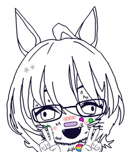 agnes tachyon, honse, zillyjak, 1soyjak, animal, anime, bandage, bandages, circle, cute