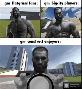 gigachad, 3nas, achievement, ball, beard, black hair, buff, caption, closed mouth, front view
