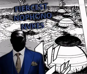 gigachad, nophono, aryan beast bomb, blue shirt, brutal, chad, gray background, gray skin, monochrome, nobaldi