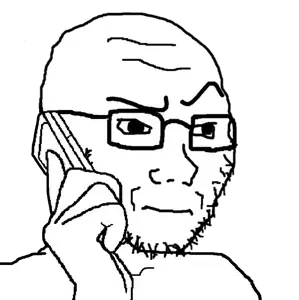 soyak, 1soyjak, anti aliased, bald, black eyes, closed mouth, confused, eyes, glasses, hand