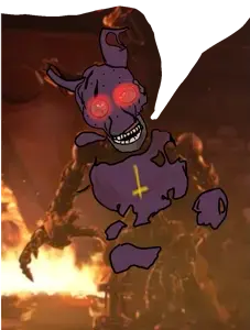 springtrap, disgusting trevorcreature, 1soyjak, angry, animal, animatronic, bald, broken, bunny, burntrap
