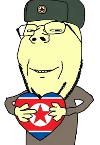 chud413, gapejak, wholesome soyjak, cap, clothes, communism, flag, glasses, hands, hat