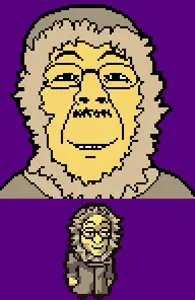 bernd, leakynusoi, black eyes, black hair, eskimo, full body, glasses, hair, looking at you, looking to the right