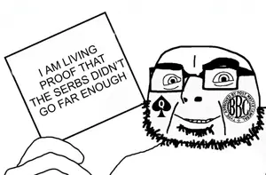 cobson, olgolstein, proud olgolians, 1soyjak, badge, bald, bbc, bbc news, bbc slut, bibisea