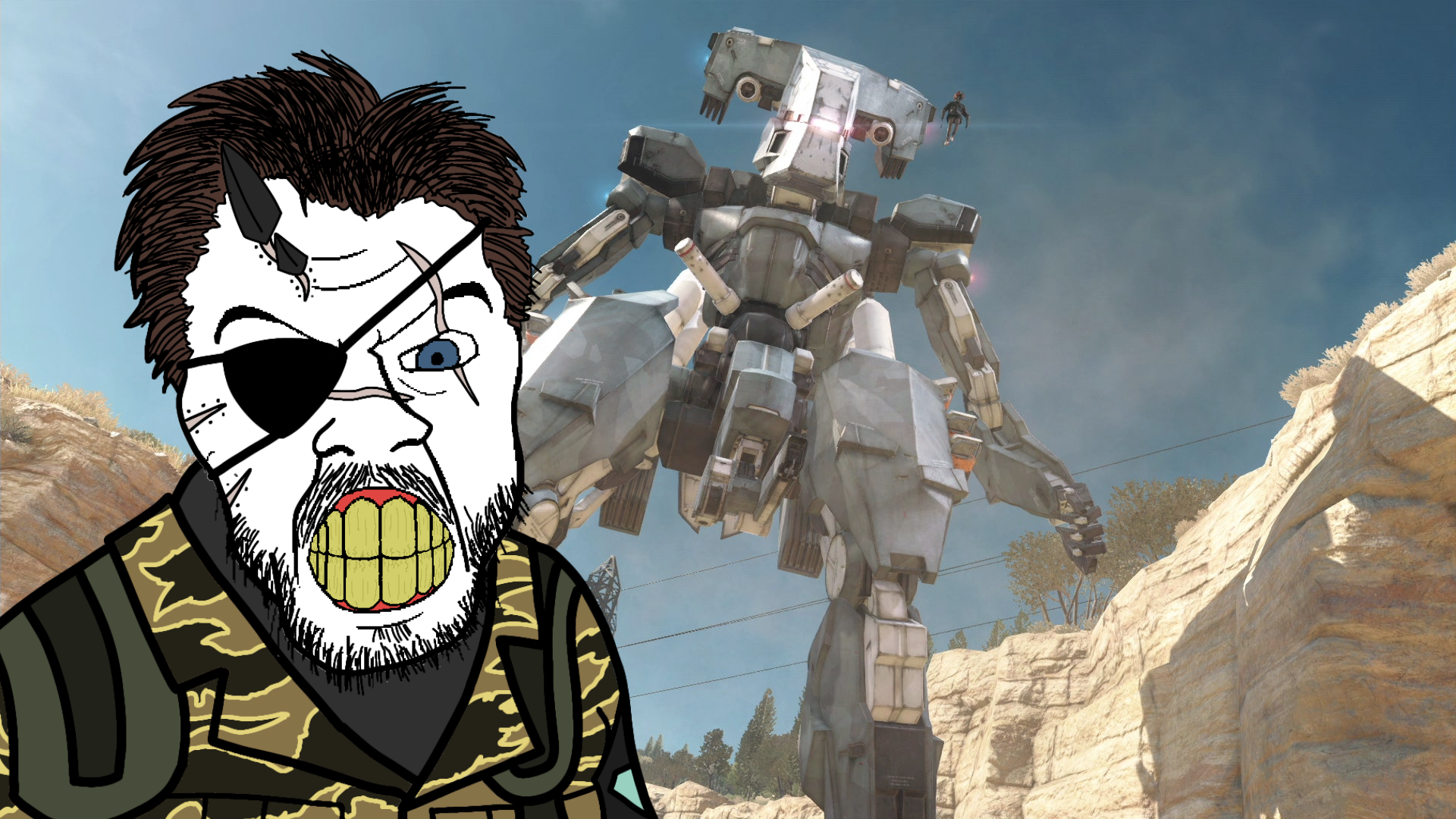 feraljak, angry, animal, army, backpack, blue eyes, brown hair, camouflage, clenched teeth, clothes