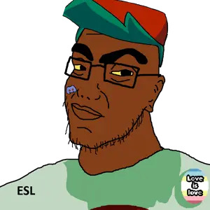 boyfriend (friday night funkin'), esl fnf pedo, flopjak, 1soyjak, black skin, brown skin, cap, closed mouth, clothes, discord