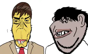 l lawliet, light yagami, britson, impish soyak ears, markiplier soyjak, asiamutt, impish amerimutt, 2soyjaks, anime, asian