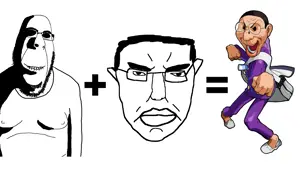 rapeson, chudjak, cobson, hornyson, pol face, rapeson, 2soyjaks, bald, capcom, clothes