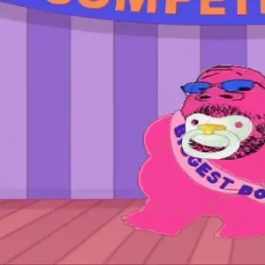 gapejak, babyjak, mustached gapejak, babyjak, angry, animated, baby, bald, biggest boy, blue glasses