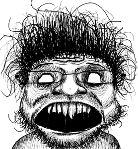 coinjak, markiplier soyjak, schizojak, 1soyjak, black hair, creepy, front view, glasses, hair, insane