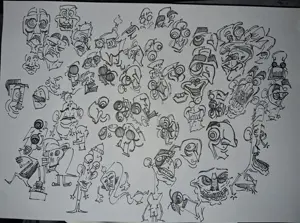 philippe, doodle, doodles, drawing, hand drawn, marker, paper, original content