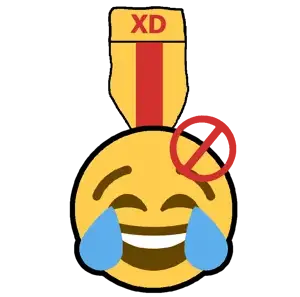 😭, badge, medal