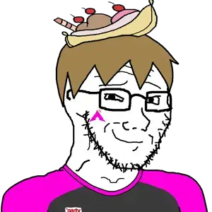 soyak, soyak (smug), natejak, administ soyjaks, 1soyjak, black eyes, brown hair, closed mouth, glasses, hair