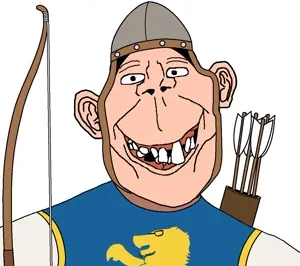 britson, 1soyjak, age of empire ii, archer, arrow, big ears, black eyes, black hair, blue shirt, bow