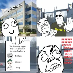 conservativewaluigi, trollface, weegee, cobson, soyak, the soybooru logo, rage comics, 'ru, 'toss, 2soyjaks