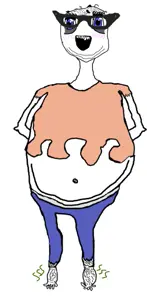 soytan, 1nas, arm, bald, balding, black hair, blue eyes, clothes, fat, female
