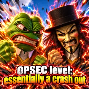 opsec demon, pepe, opsec level, amphibian, angry, animal, closed mouth, crashing out, crashout, ear