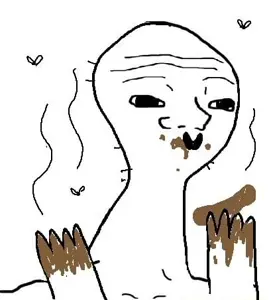 wojak, animal, bald, black eyes, brainlet, bug, bugs, dumb, dumbass, dummy