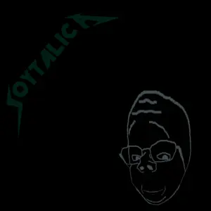 gapejak, rand, 1soyjak, album cover, bald, black background, chubby, closed mouth, front view, glasses