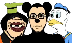 donald duck, goofy, mickey mouse, sheeeit, commiejak, impish soyak ears, meximutt, brazilmutt, impish tyrone, mickey