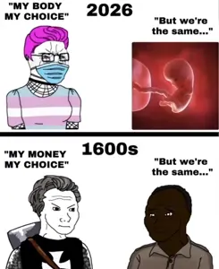 wojak, soyak, female soyak, soyak (crying), femjak, angry, baby, black skin, blonde hair, brown eyes