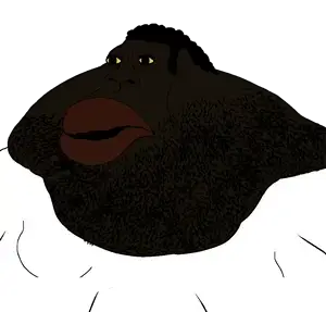 meximutt, bantujeet, bantumutt, bantunigger, endjeet, endmutt, morbidmutt, 1soyjak, beard, big lips