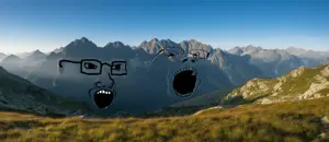 gapejak, soyak, 2soyjaks, black eyes, glasses, grass, in real life, irl background, irl image, irl photo