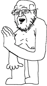 qqlive, cucklord, unknown, /r/ (soyjak.party), 1soyjak, arm, assburgers, autism, bald, black eyes