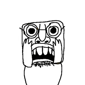 templejak, useful soys, 1soyjak, bald, beard, glasses, hands, long nose, looking at you, nose